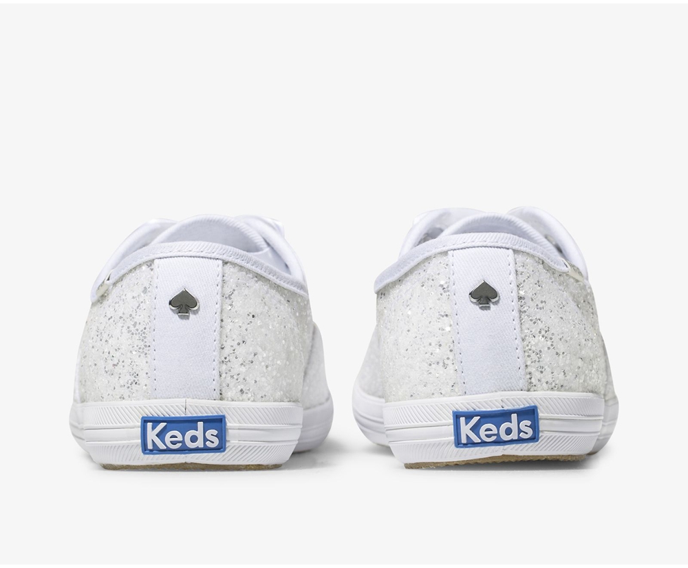 Keds Womens Sneakers White - Kate Spade new york Champion Glitter - 430MRYCXQ